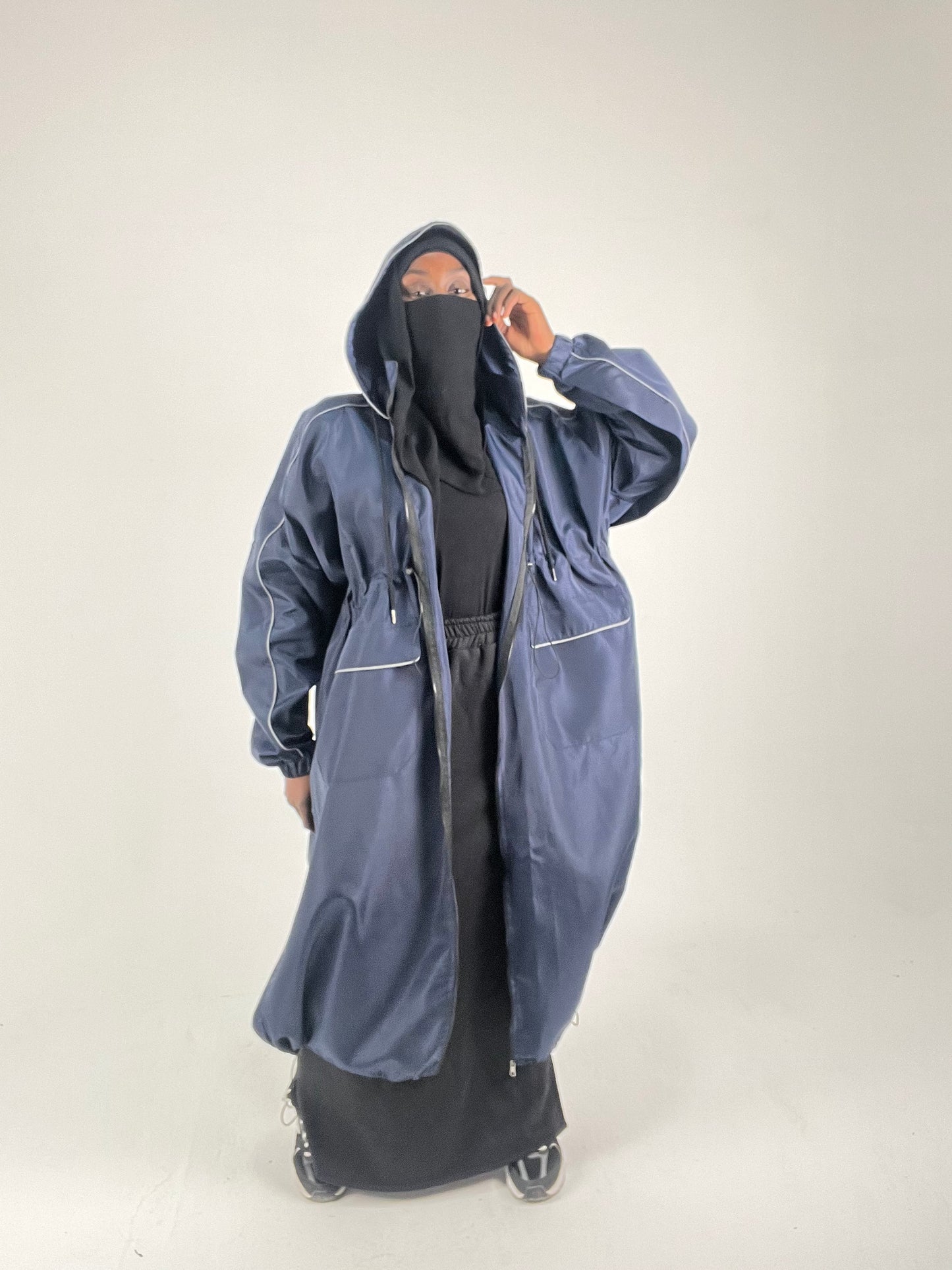 Veste imperméable pluie femme longue 